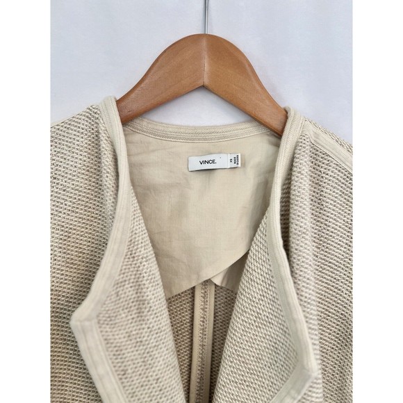 VINCE Open Front Tweed Jacket - Picture 2 of 8